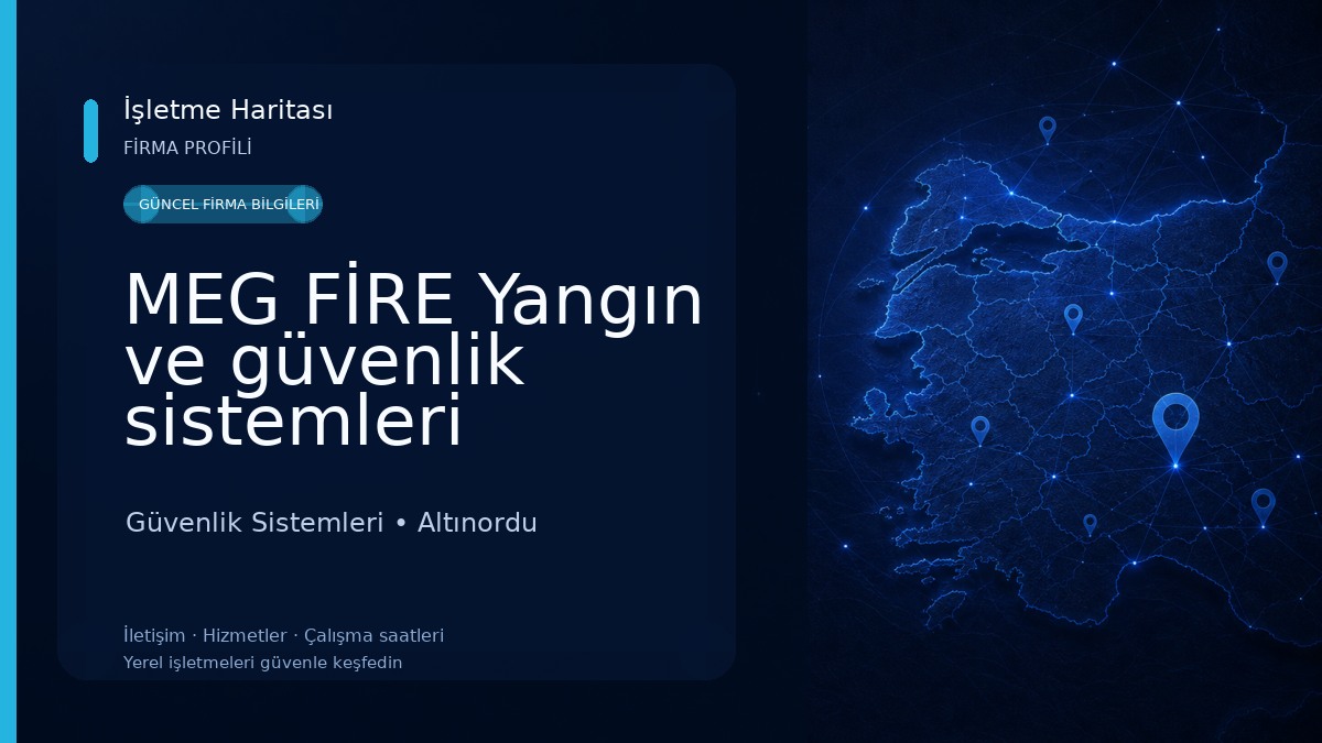 MEG FİRE Yangın ve güvenlik sistemleri 