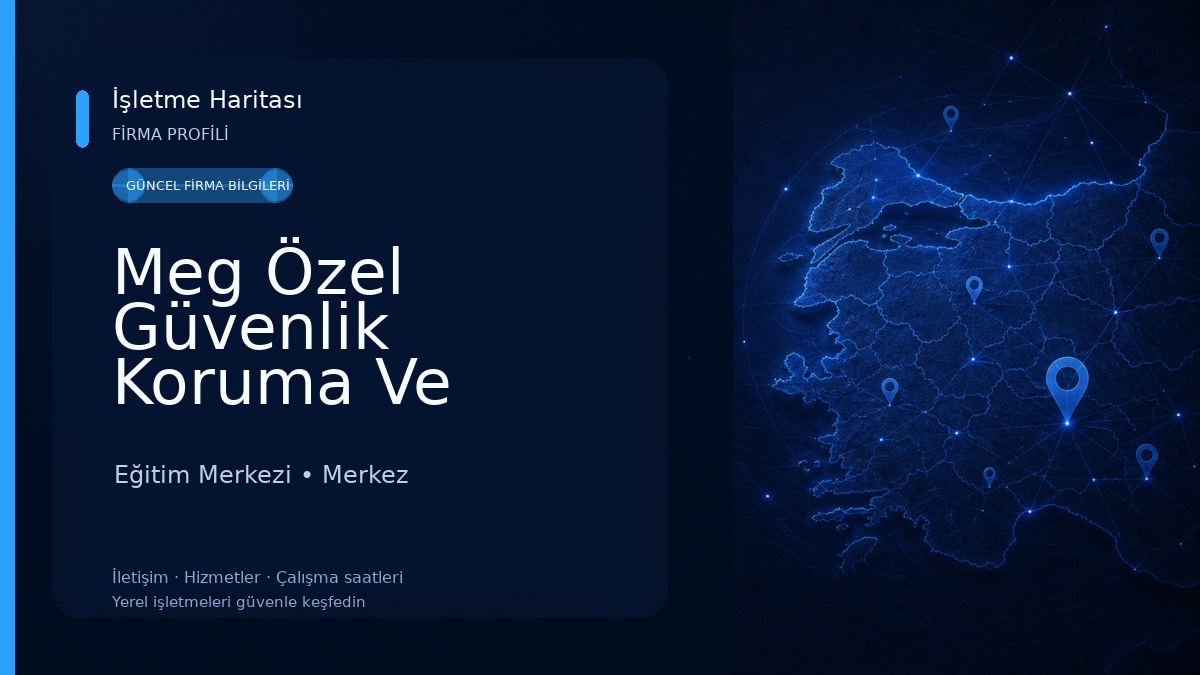 Meg Özel Güvenlik Koruma Ve Eğitim Hizmetleri Eğitim Merkezi