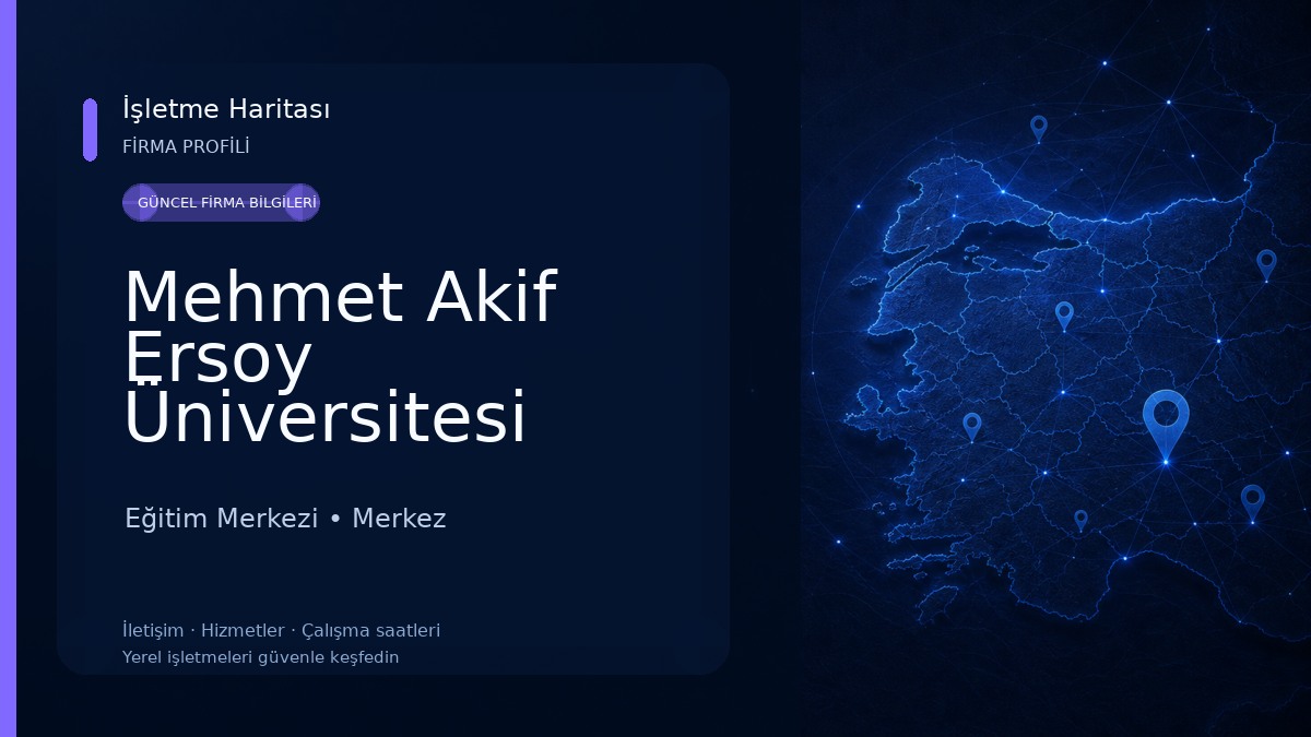 Mehmet Akif Ersoy Üniversitesi İstiklal Yerleşkesi, Burdur, Merkez, Türkiye