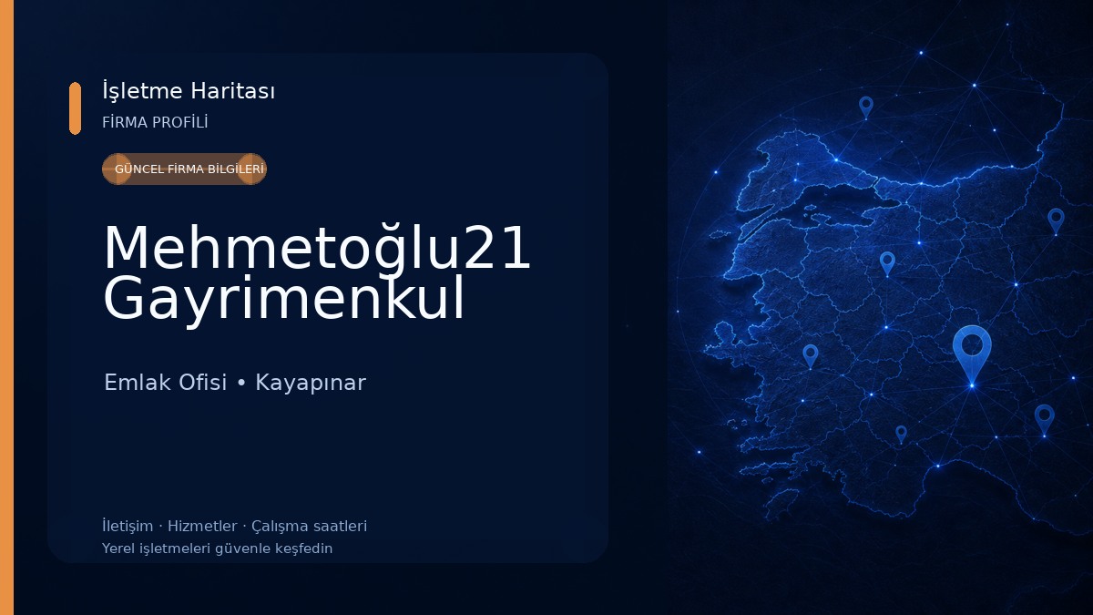 Mehmetoğlu21 Gayrimenkul Emlak Ofisi