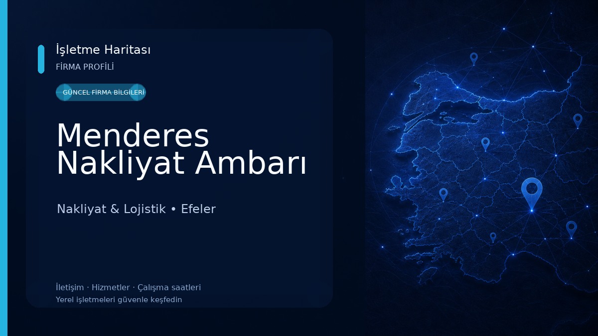 Menderes Nakliyat Ambarı Nakliyat & Lojistik