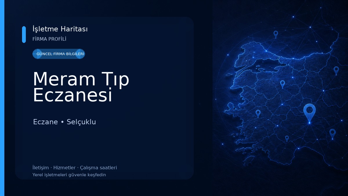 Meram Tıp Eczanesi Eczane
