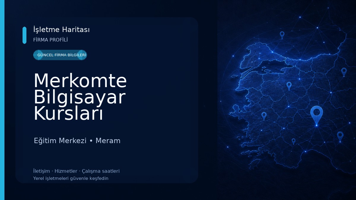 Merkomte Bilgisayar Kursları Eğitim Merkezi