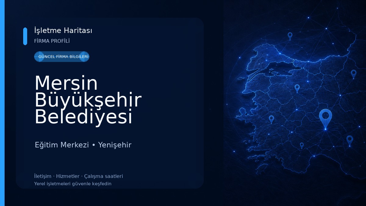 Mersin Büyükşehir Belediyesi Mercek Eğitim Kurumları Kurs Merkezi Eğitim Merkezi