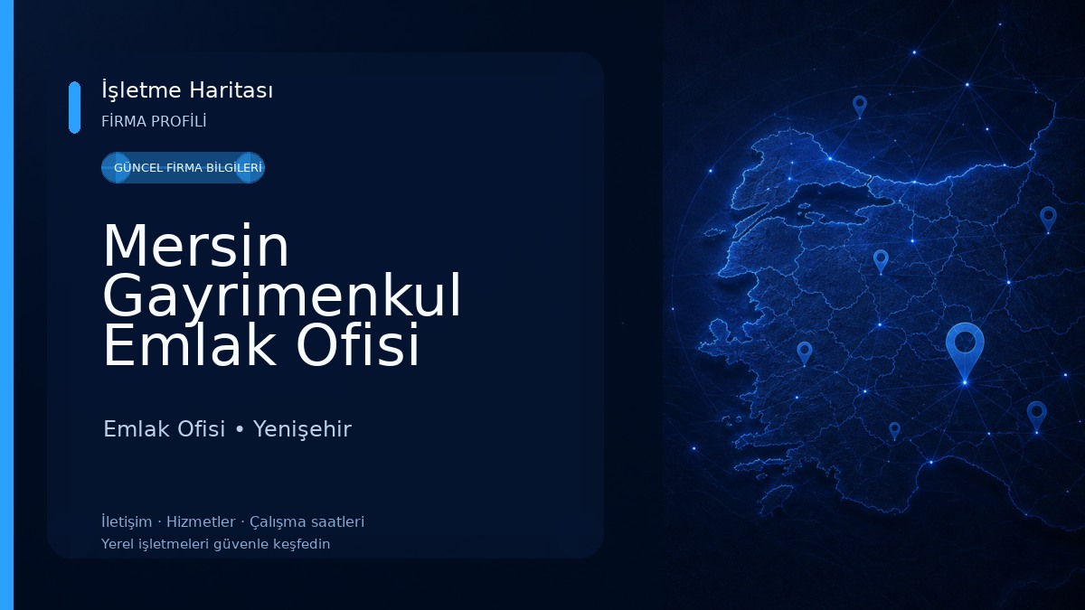 Mersin Gayrimenkul Emlak Ofisi Emlak Ofisi