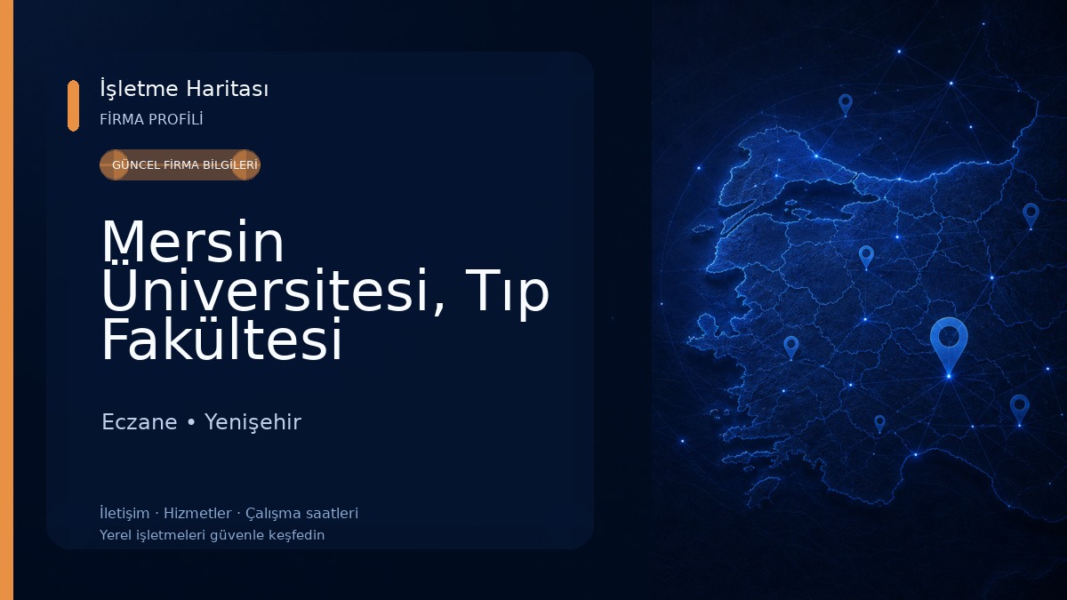 Mersin Üniversitesi, Tıp Fakültesi Hastanesi Eczane