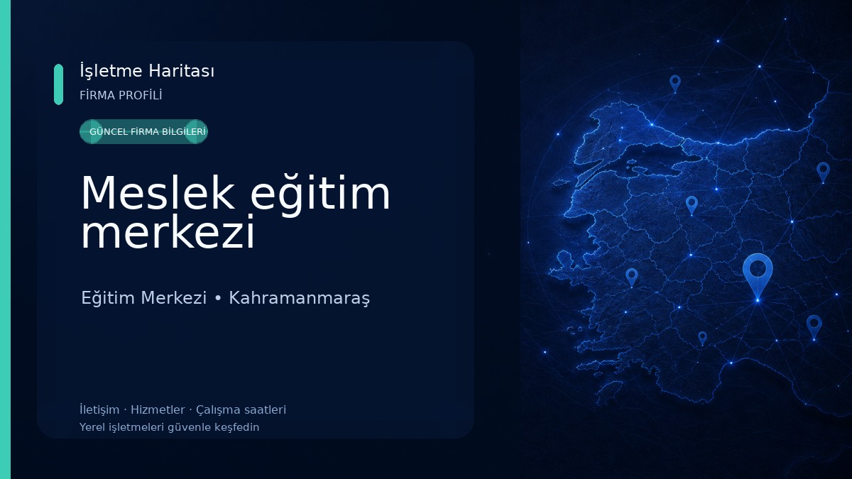 Meslek eğitim merkezi Eğitim Merkezi