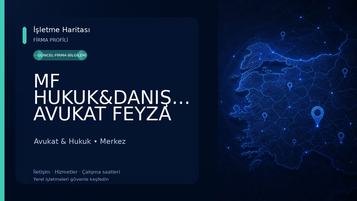 MF HUKUK&DANIŞMANLIK AVUKAT FEYZA YILMAZ Avukat & Hukuk