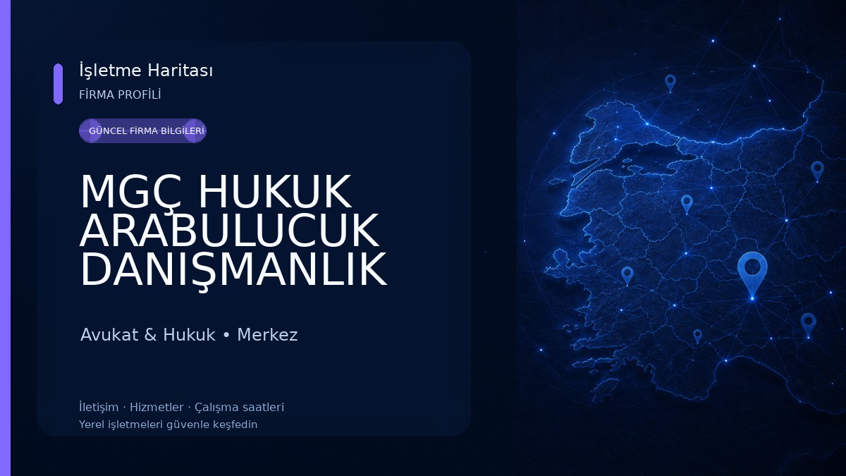 MGÇ HUKUK ARABULUCUK DANIŞMANLIK Avukat & Hukuk