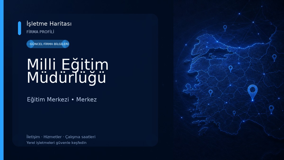 Milli Eğitim Müdürlüğü Eğitim Merkezi