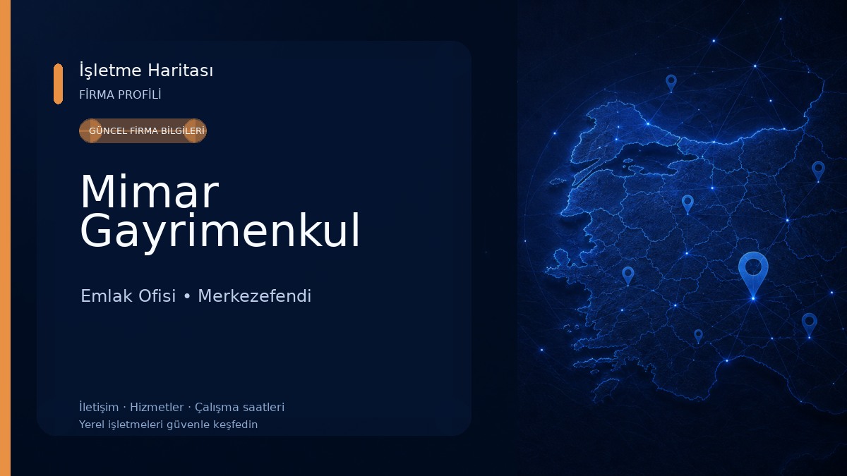 Mimar Gayrimenkul Emlak Ofisi