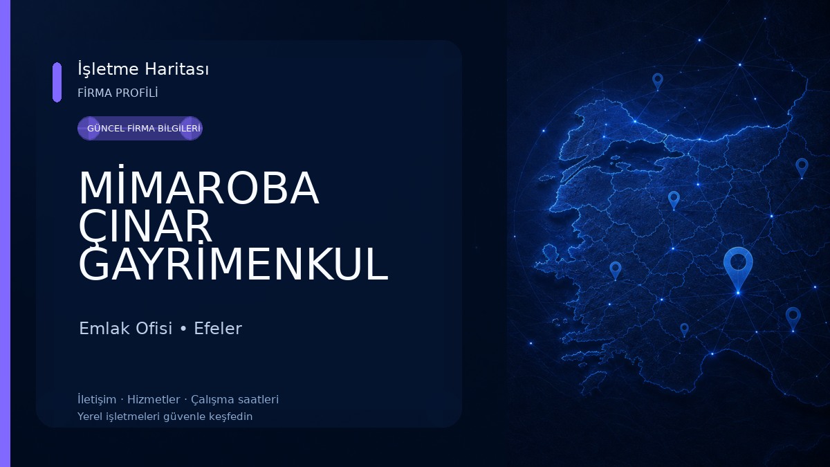 MİMAROBA ÇINAR GAYRİMENKUL
