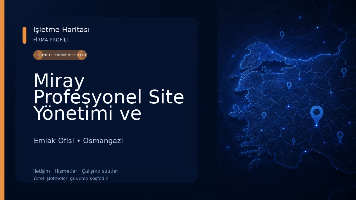 Miray Profesyonel Site Yönetimi ve Danışmanlık Hizmetleri Emlak Ofisi