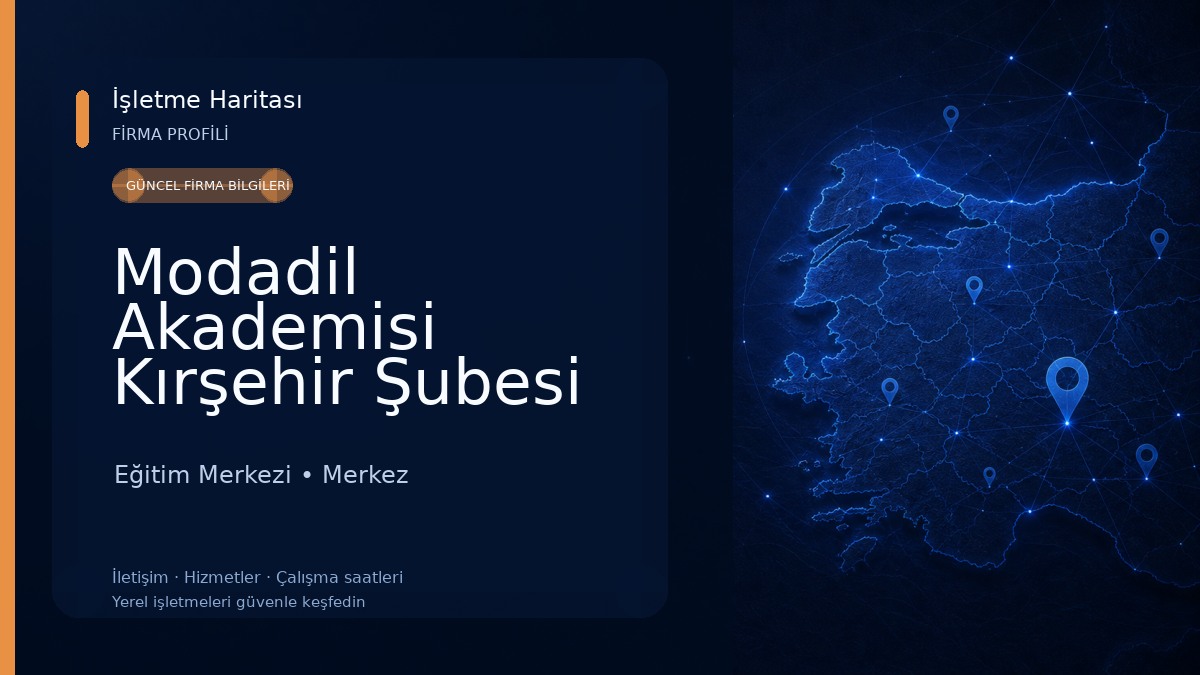 Modadil Akademisi Kırşehir Şubesi Eğitim Merkezi