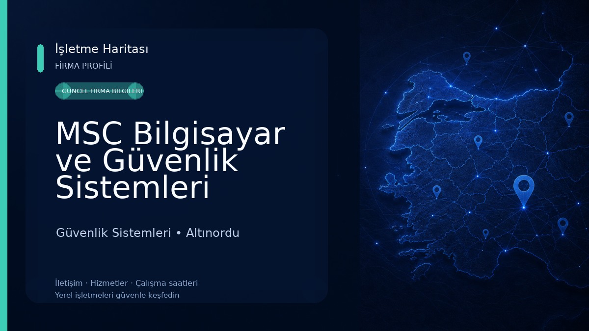 MSC Bilgisayar ve Güvenlik Sistemleri