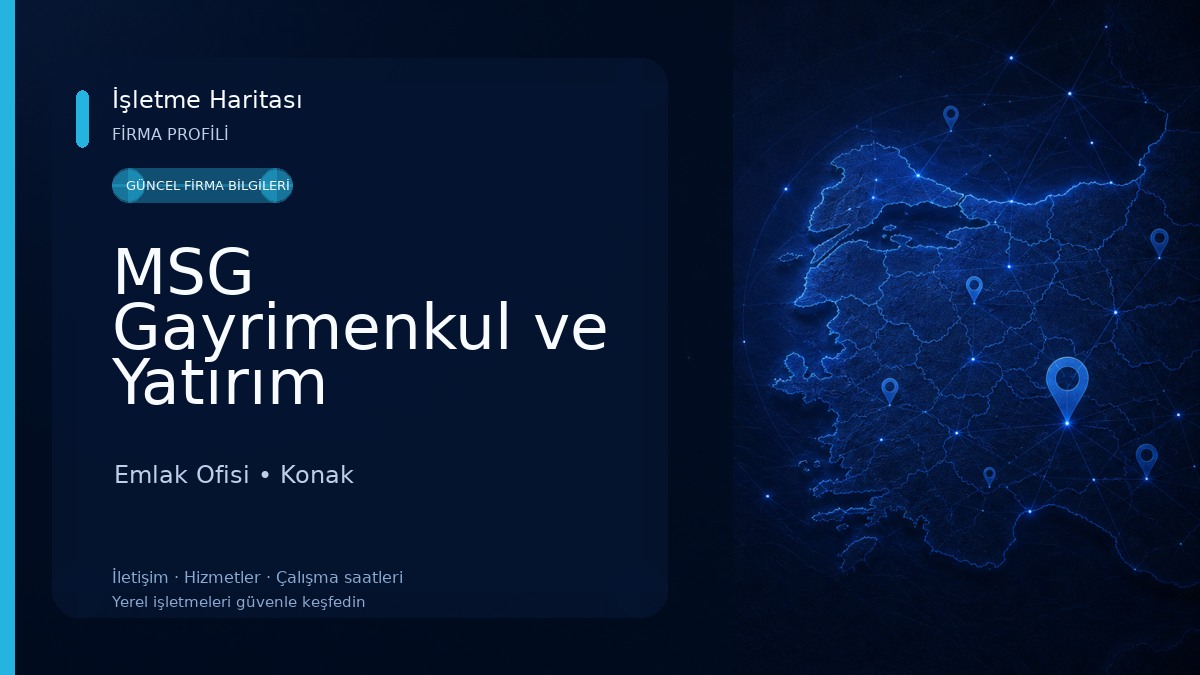 MSG Gayrimenkul ve Yatırım Danışmanlığı Emlak Ofisi