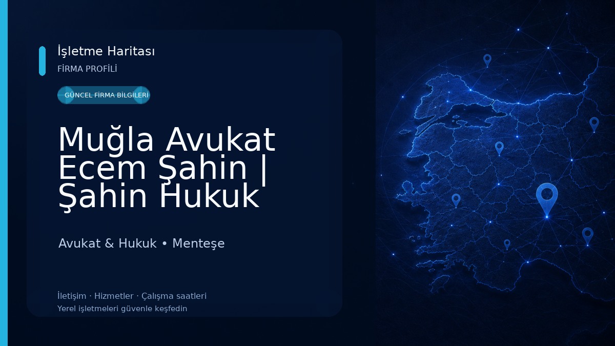 Muğla Avukat Ecem Şahin | Şahin Hukuk Bürosu Avukat & Hukuk