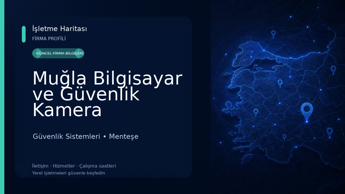Muğla Bilgisayar ve Güvenlik Kamera Sistemleri Güvenlik Sistemleri