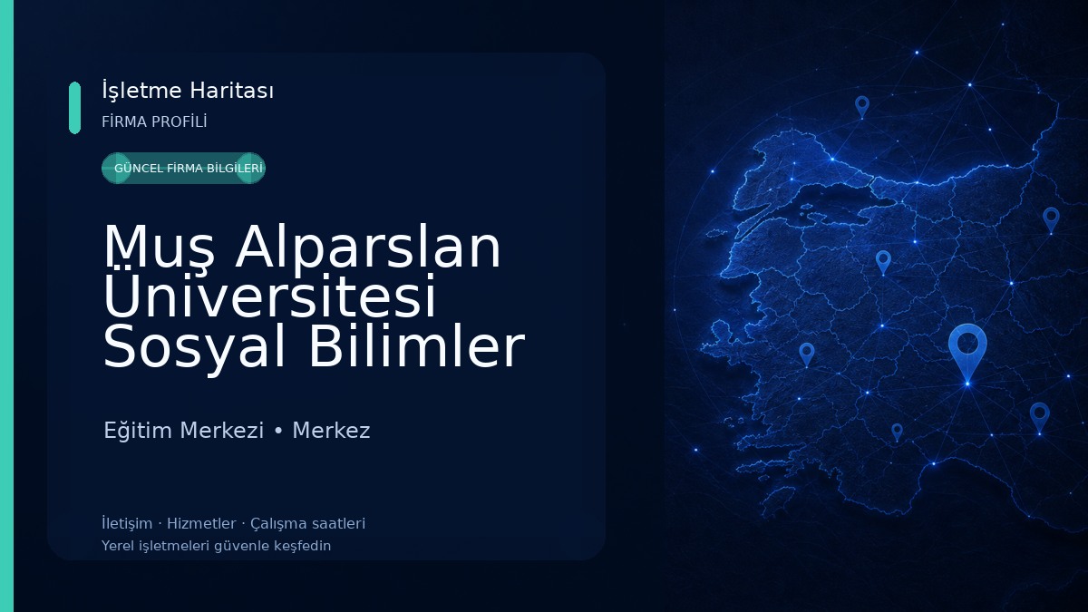 Muş Alparslan Üniversitesi Sosyal Bilimler MYO Eğitim Merkezi