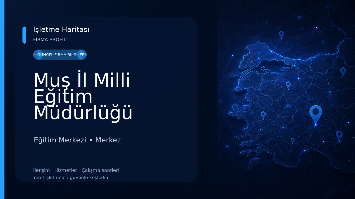 Muş İl Milli Eğitim Müdürlüğü