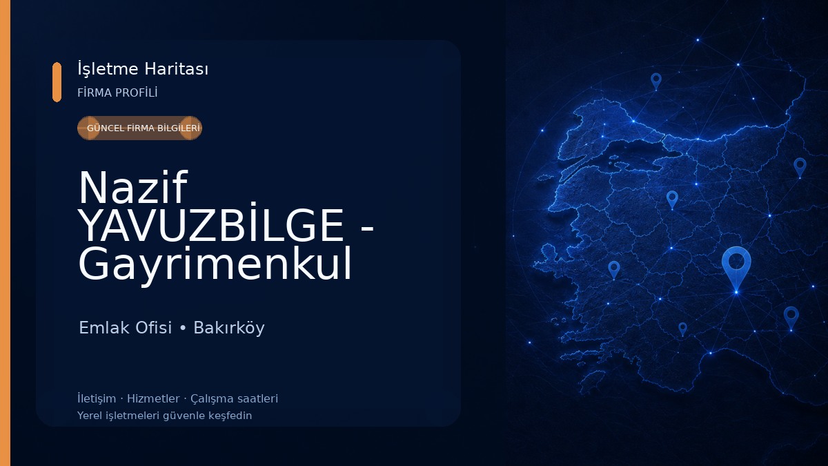 Nazif YAVUZBİLGE - Gayrimenkul Danışmanı Emlak Ofisi