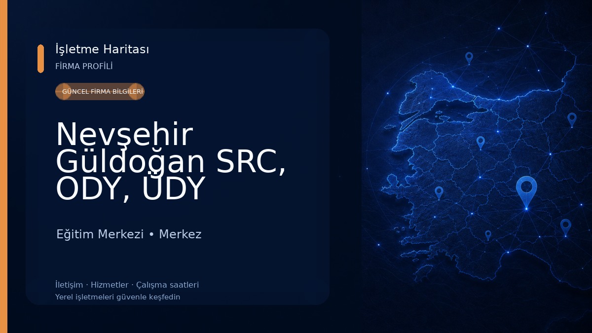 Nevşehir Güldoğan SRC, ODY, ÜDY KURSU Eğitim Merkezi