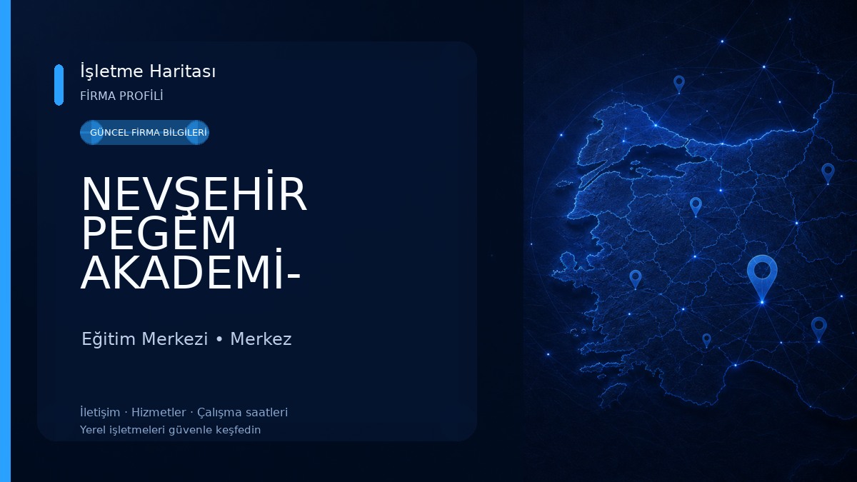 NEVŞEHİR PEGEM AKADEMİ- PEGEM KURS & Nevşehir Kurs Merkezi Eğitim Merkezi