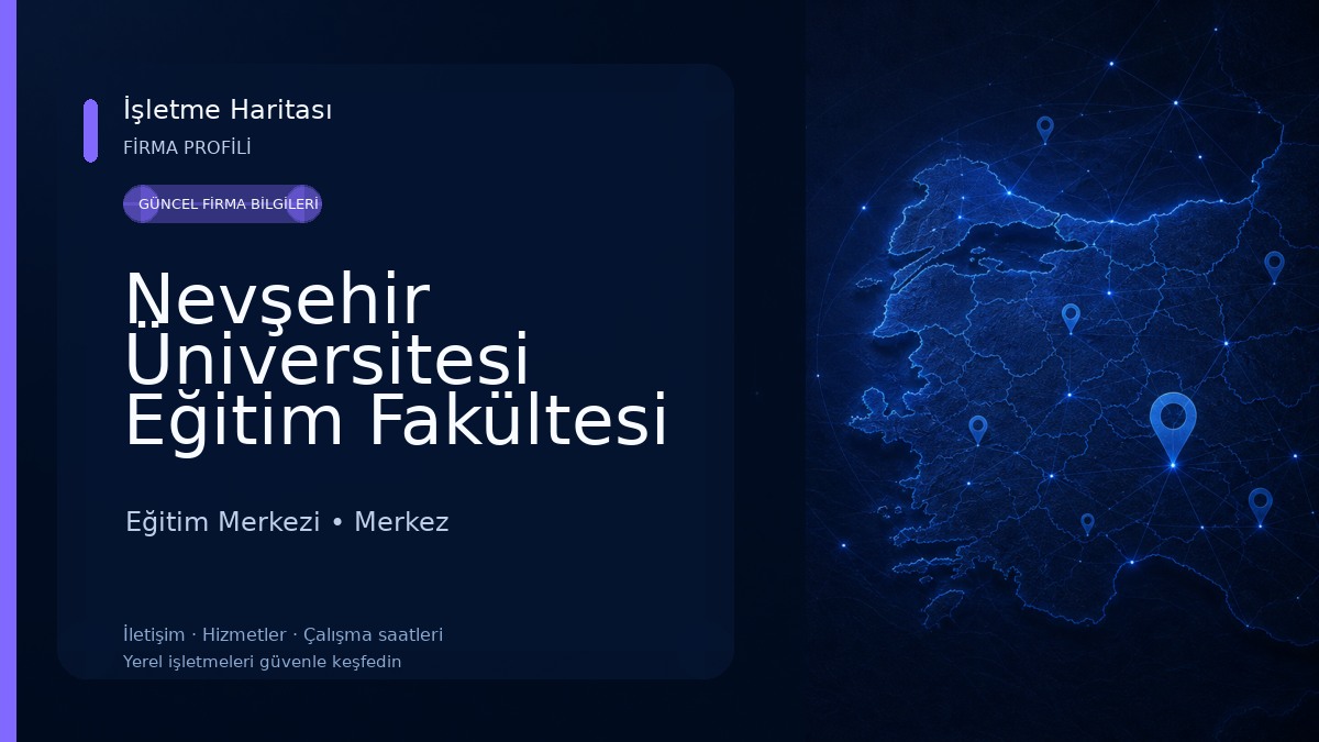 Nevşehir Üniversitesi Eğitim Fakültesi Eğitim Merkezi