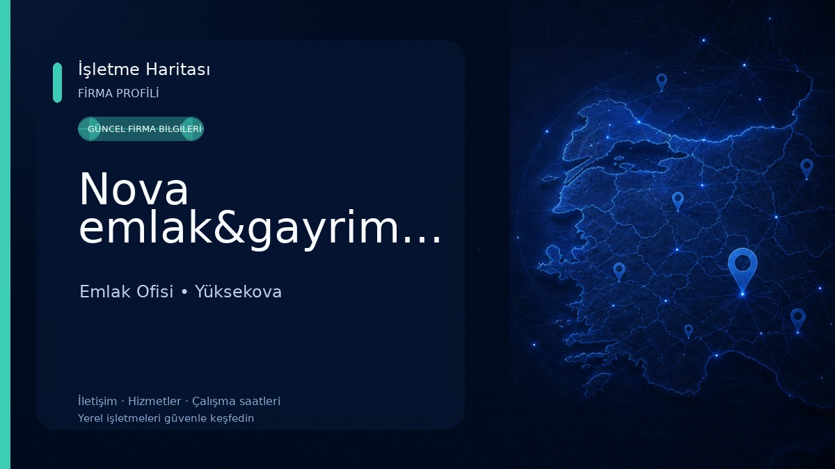 Nova emlak&gayrimenkul Emlak Ofisi