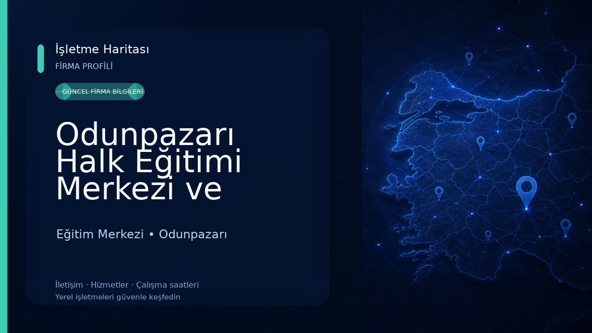Odunpazarı Halk Eğitimi Merkezi ve Akşam Sanat Okulu Eğitim Merkezi