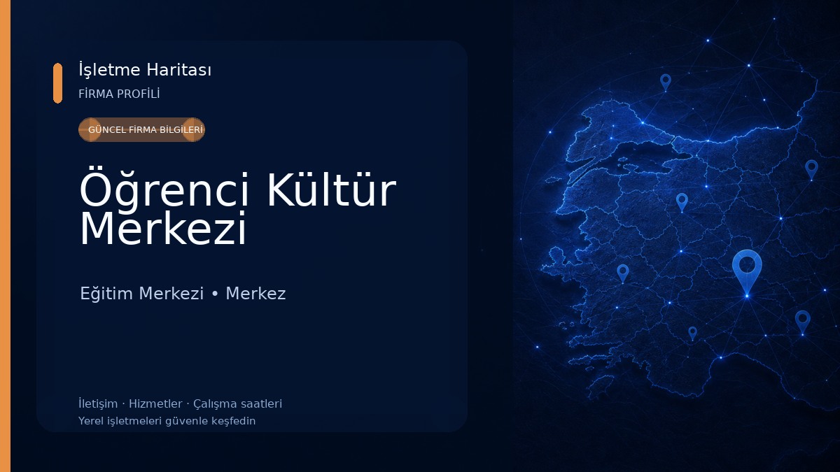 Öğrenci Kültür Merkezi Eğitim Merkezi