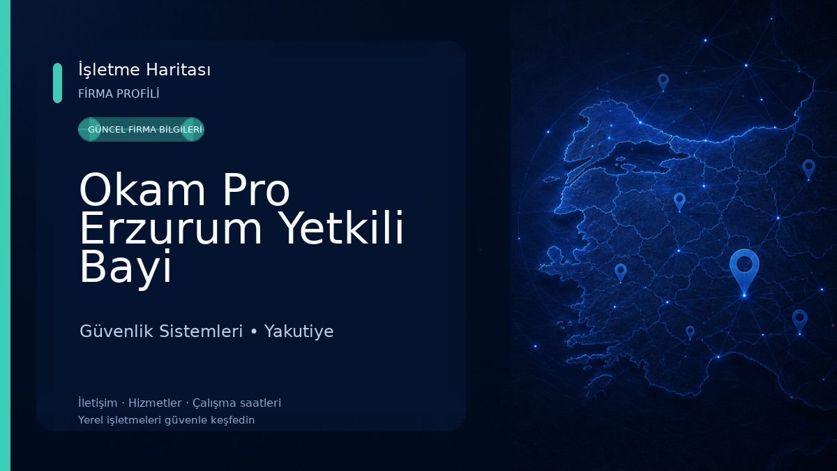Okam Pro Erzurum Yetkili Bayi