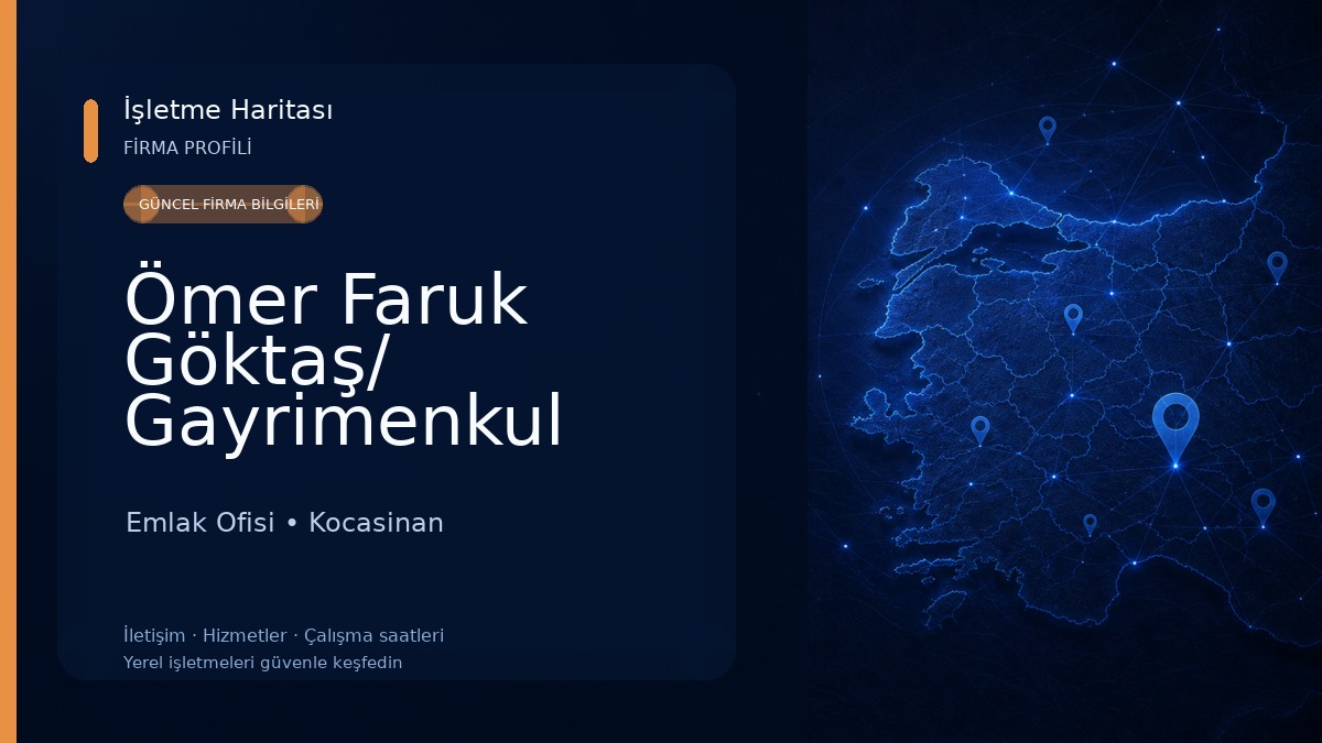 Ömer Faruk Göktaş/ Gayrimenkul Danışmanı