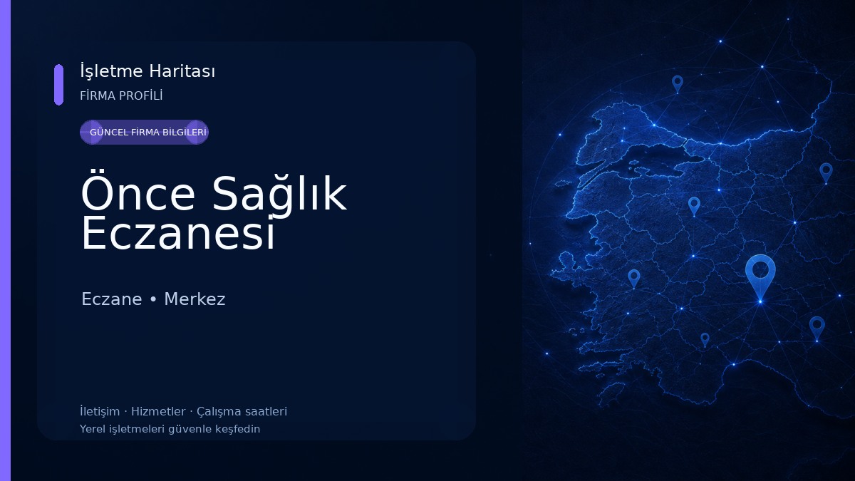 Önce Sağlık Eczanesi
