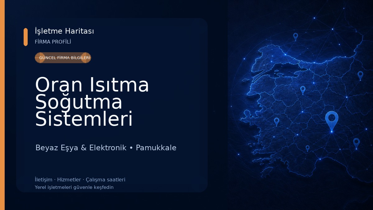 Oran Isıtma Soğutma Sistemleri Beyaz Eşya & Elektronik
