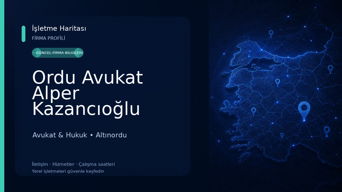 Ordu Avukat Alper Kazancıoğlu Avukat & Hukuk