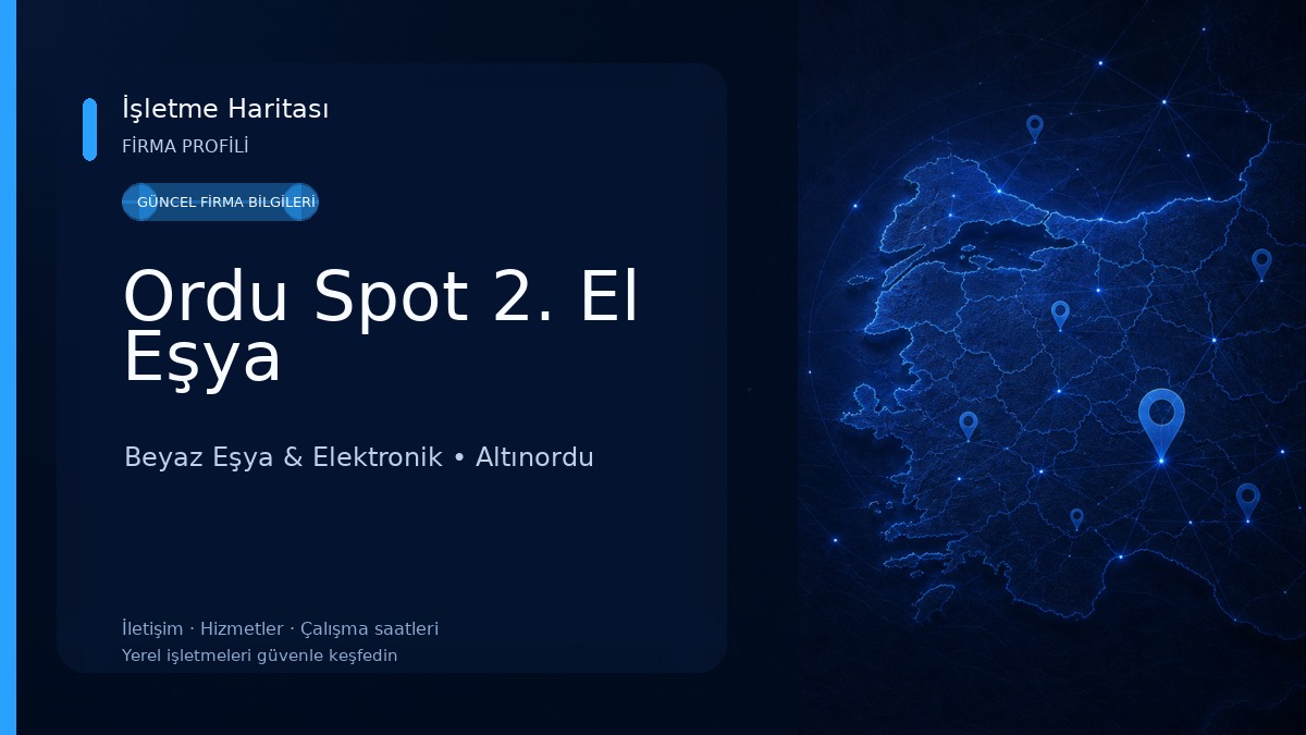 Ordu Spot 2. El Eşya 