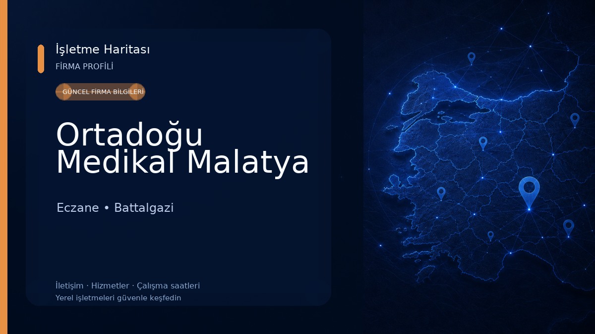 Ortadoğu Medikal Malatya Eczane