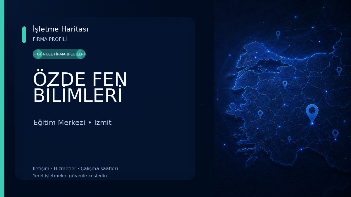 ÖZDE FEN BİLİMLERİ Eğitim Merkezi