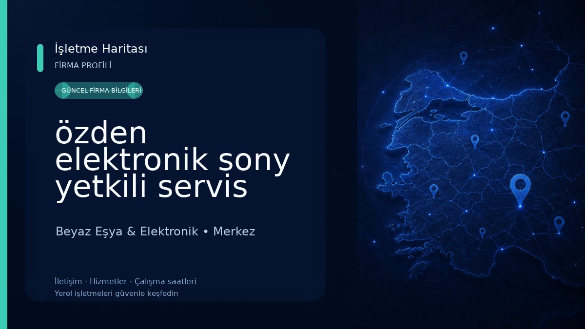 özden elektronik sony yetkili servis Beyaz Eşya & Elektronik