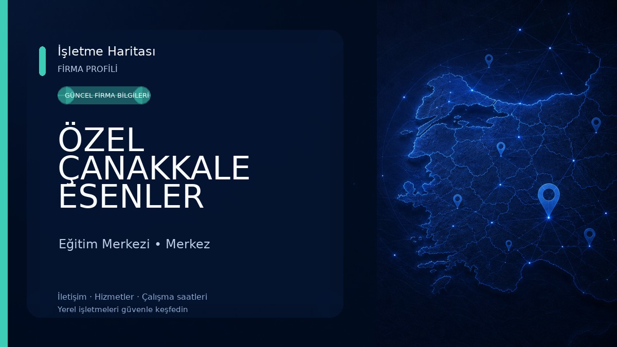 ÖZEL ÇANAKKALE ESENLER SOSYAL ETKİNLİK VE GELİŞİM MERKEZİ Eğitim Merkezi
