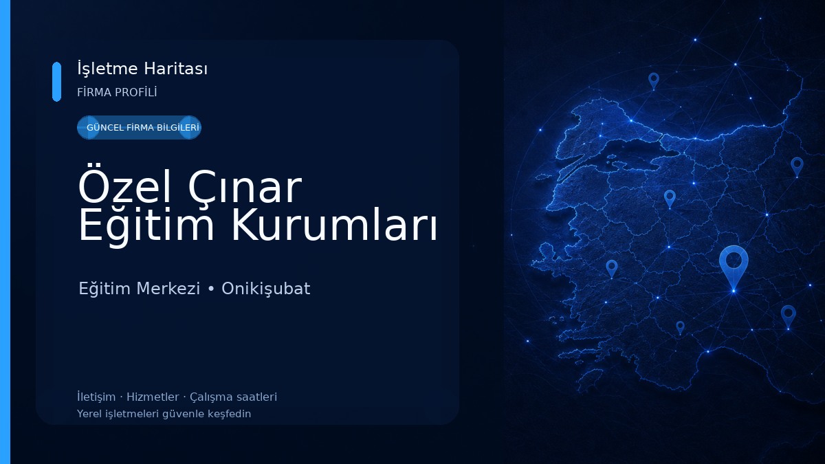 Özel Çınar Eğitim Kurumları Eğitim Merkezi
