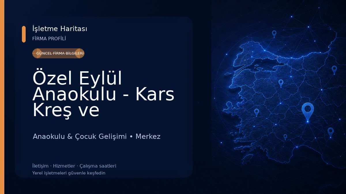 Özel Eylül Anaokulu - Kars Kreş ve Anaokulu Anaokulu & Çocuk Gelişimi