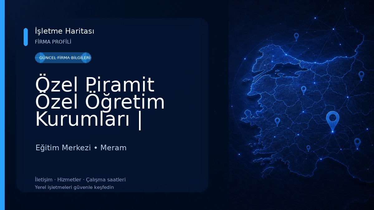 Özel Piramit Özel Öğretim Kurumları | Konya Şube