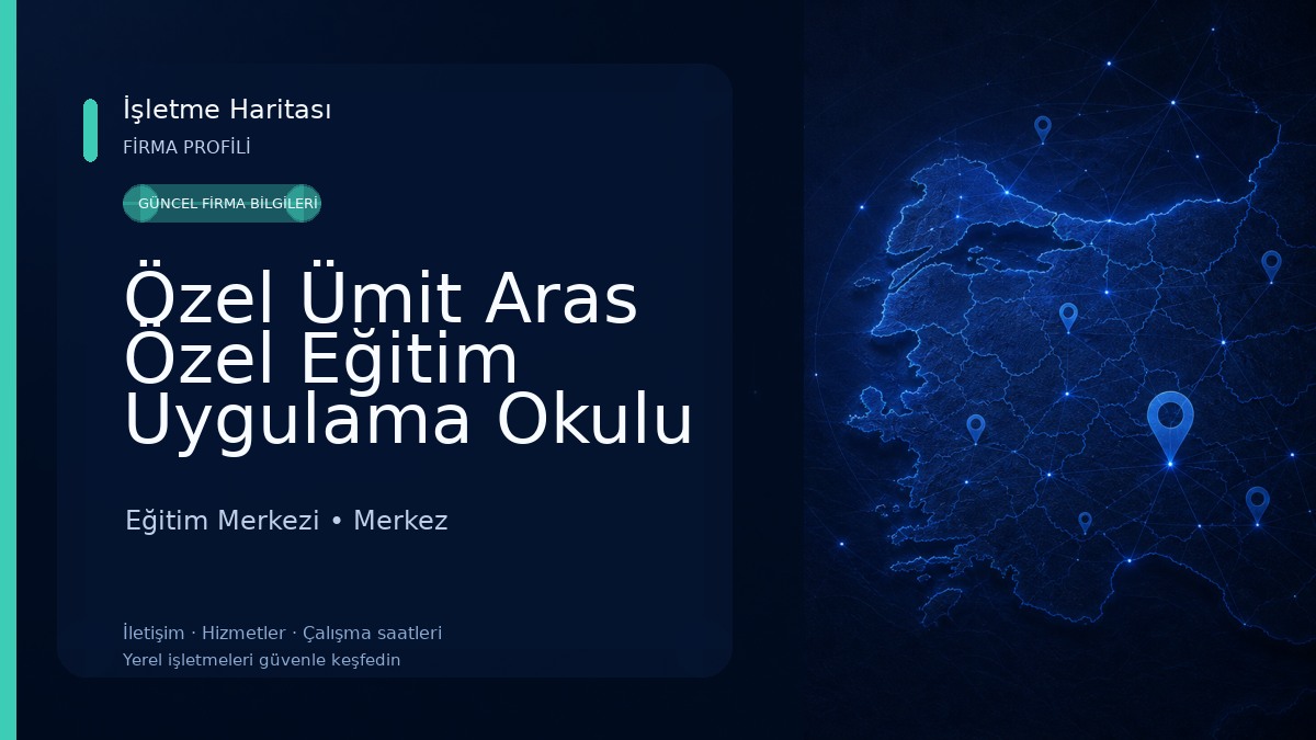Özel Ümit Aras Özel Eğitim Uygulama Okulu (1. Kademe) Dil ve Konuşma Merkezi Eğitim Merkezi
