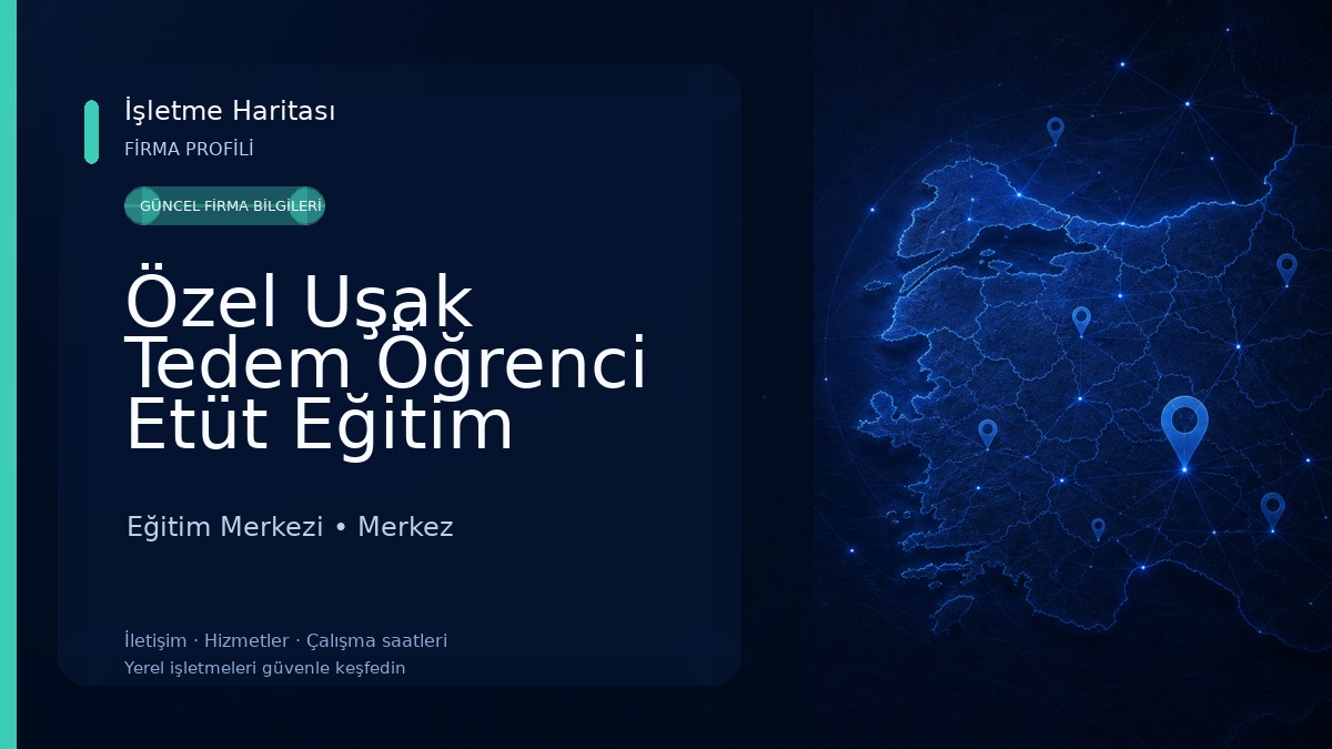 Özel Uşak Tedem Öğrenci Etüt Eğitim Merkezi Eğitim Merkezi