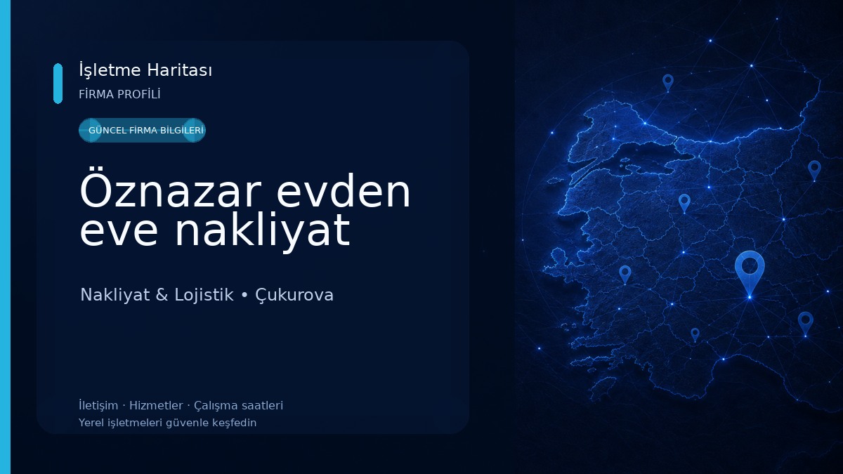 Öznazar evden eve nakliyat