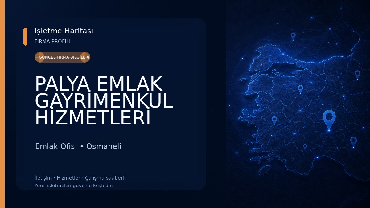 PALYA EMLAK GAYRİMENKUL HİZMETLERİ Emlak Ofisi