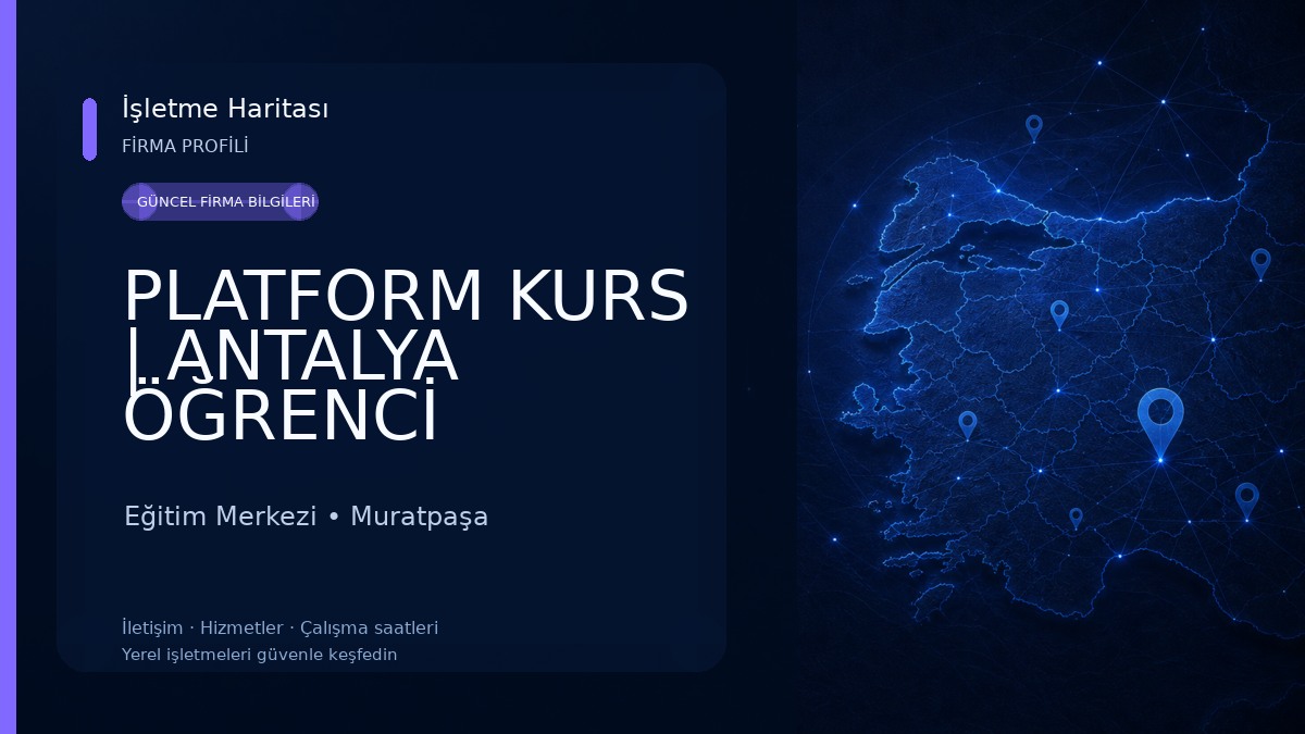 PLATFORM KURS | ANTALYA ÖĞRENCİ KOÇLUĞU | VIP ÖZEL ÖĞRETİM KURSU 