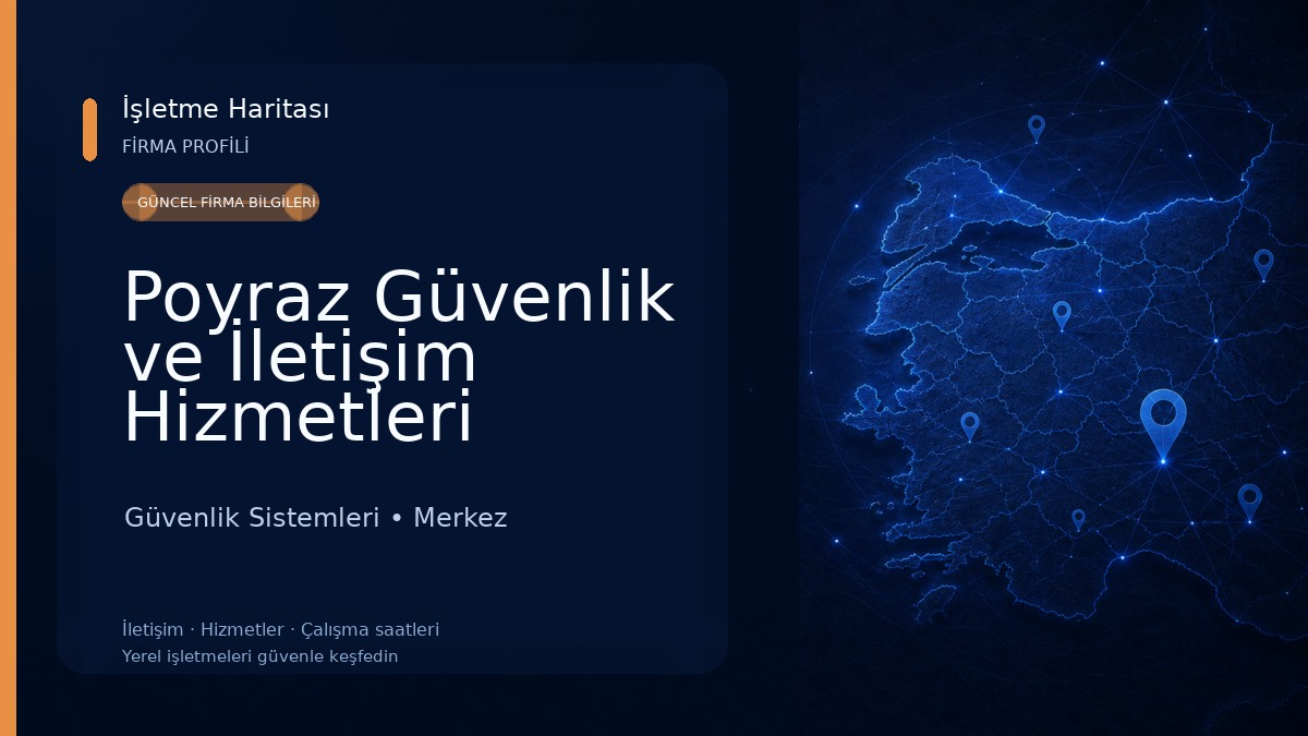 Poyraz Güvenlik ve İletişim Hizmetleri Güvenlik Sistemleri